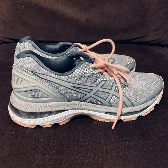 Asics GEL-Nimbus 20 Running Shoes Womens Size 8 US 39.5 EUR T850N Medium Gray - Picture 5 of 11